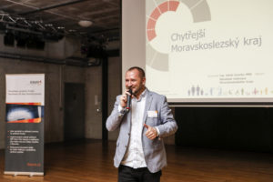 Jakub Unucka, náměstek hejtmana Moravskoslezského kraje, na konferenci Digitalizace a Průmysl 4.0 v praxi